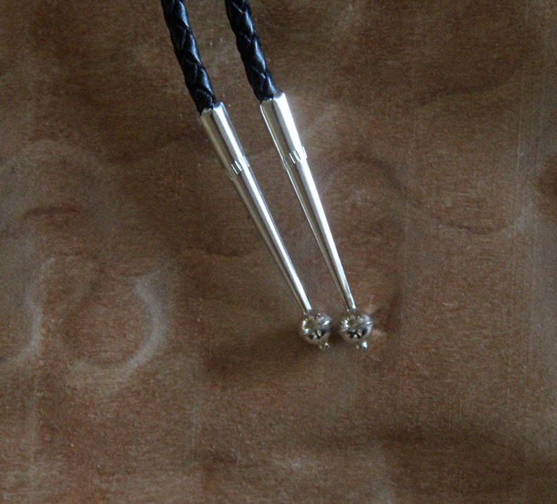 Sterling Zuni Inlaid Bolo Tie Eva Etsate Eagle