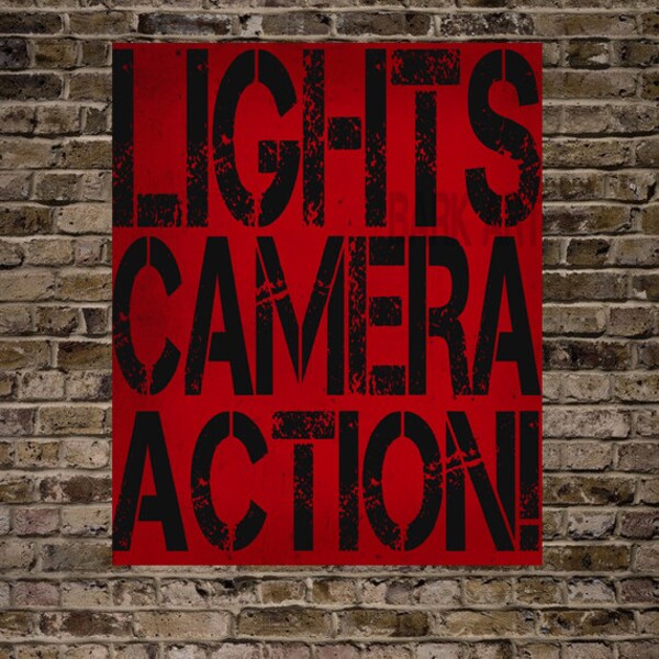 Lights Camera Action Etsy