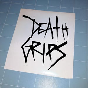 Death Grips Vinyl Decal, Choose Your Color & Size, Weather-Resistant Car Sticker, Death Grips Logo Symbol