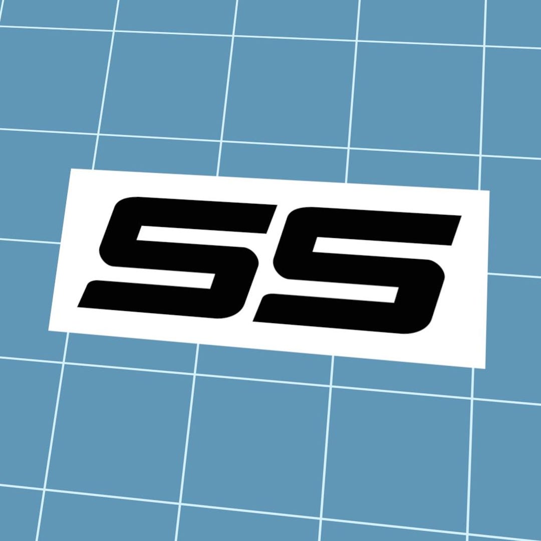 Chevy SS Vinyl Decal, Choose Your Color & Size, Weather-resistant Car ...
