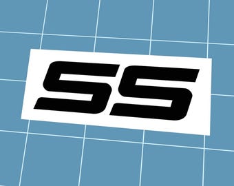 Chevy SS Vinyl-Aufkleber, wählen Sie Ihre Farbe und Größe, wetterfester Autoaufkleber, Chevov Super Sport
