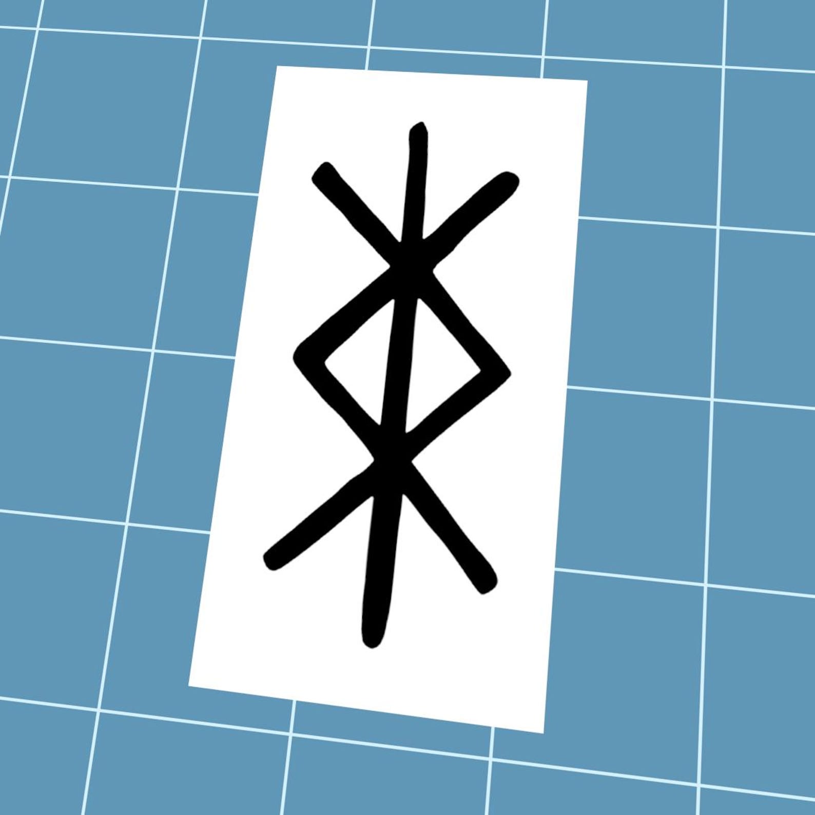 Protection Bind Rune Svg Protection Bindrune Vinyl Decal, Choose Your Color & Size, Weather ...