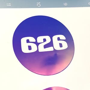 Experiment 626 (Stitch) Vinyl Decal, Choose Your Color & Size, Weather-Resistant Car Sticker, Lilo And Stitch Experiment Pod, Holographic