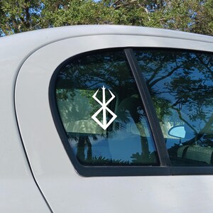 Berserk Vinyl Decal, Choose Your Color & Size, Weather-Resistant Car Sticker, Brand Of Sacrifice, Mark Of Sacrifice, Anime Manga Logo Symbol image 4