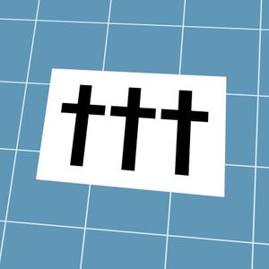 Kors ††† Vinyldekal, Välj din färg och storlek, Väderbeständig bildekal, Deftones Side Project Chino Moreno Band-logotyp