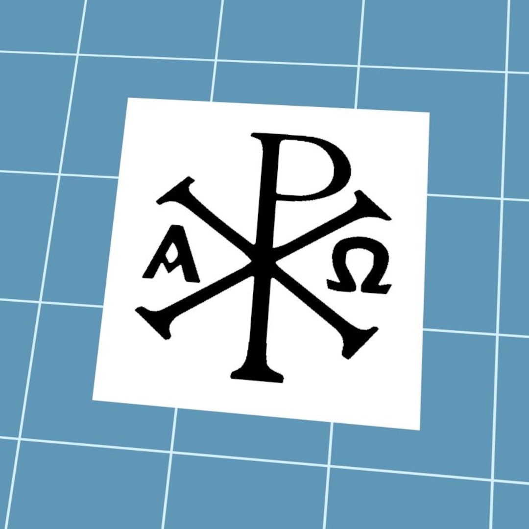 Chi Rho Vinyl Decal, Choose Your Color & Size, Weather-resistant Car ...