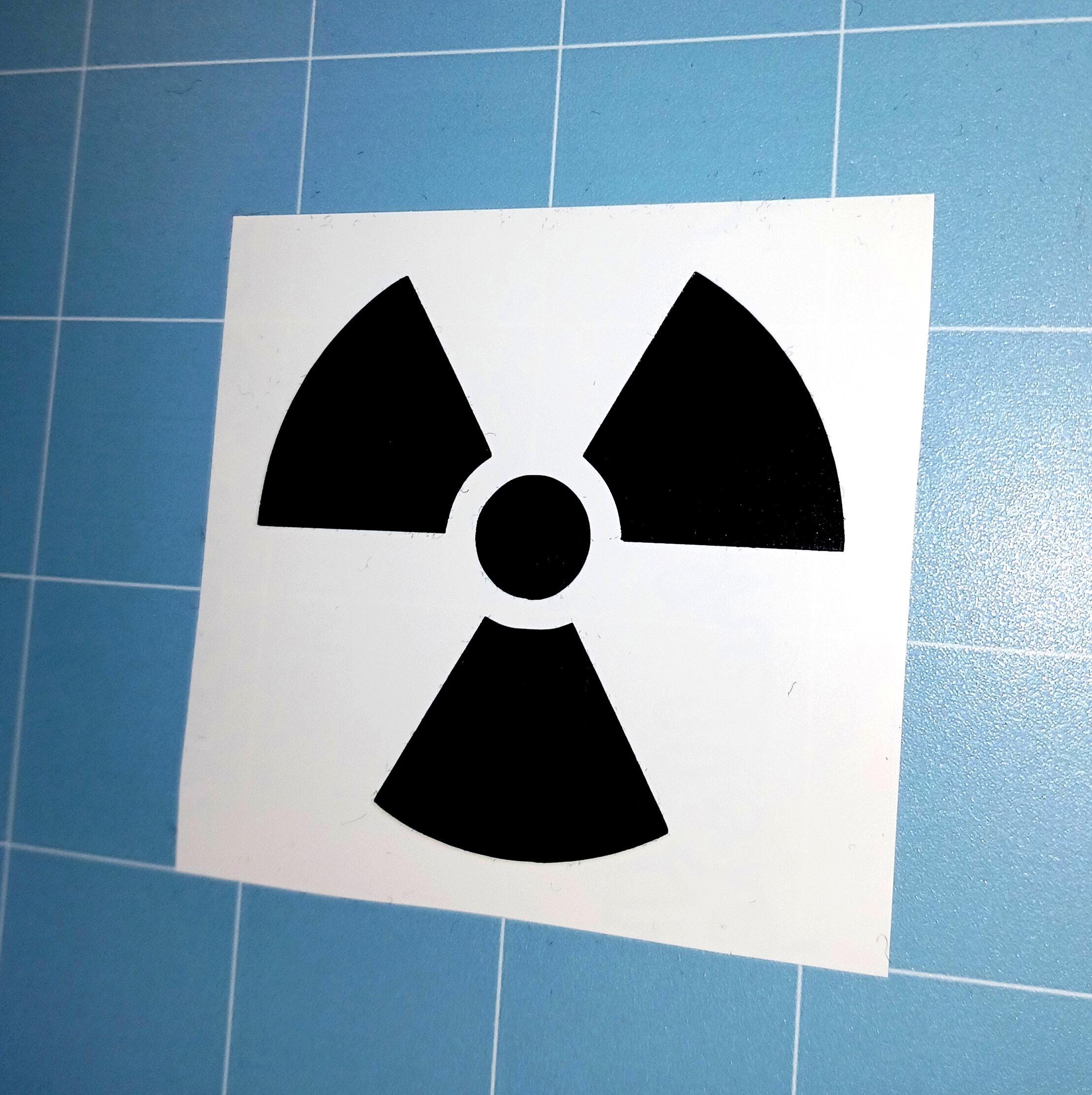 Radiation Symbol Vinyl Decal Choose Your Color Size Weather Radiation Symbol Vinyl Decal Choose Your Color Size Weather