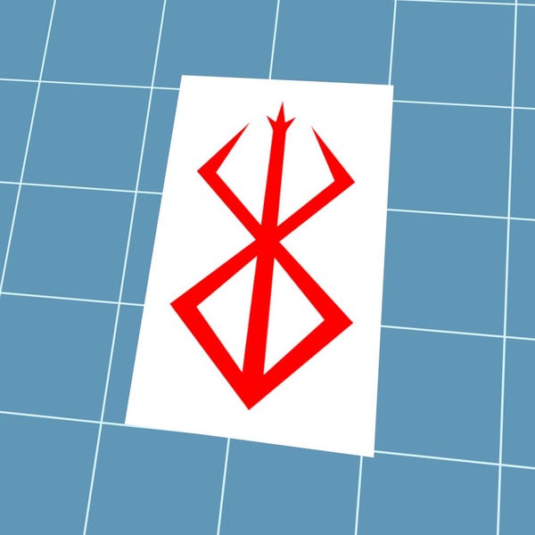 Berserk Vinyl Decal, Choose Your Color & Size, Weather-Resistant Car Sticker, Brand Of Sacrifice, Mark Of Sacrifice, Anime Manga Logo Symbol