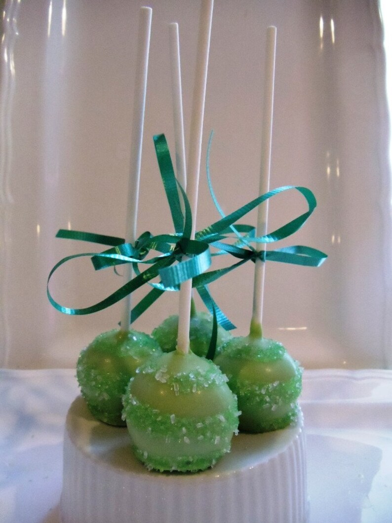 Green Apple Cake Pops Etsy