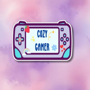 Gezellige gamersticker | Vrouwelijke Nintendo Switch-esthetiek | Leuk gamedecor