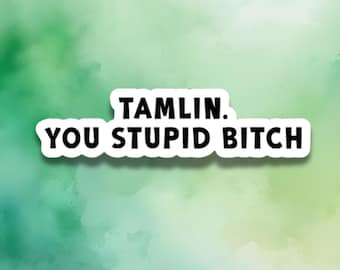 Tamlin. You Stupid Bitch Sticker – ACOTAR Inspired – Funny Vinyl Sticker for Fans