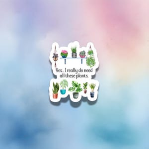 Adesivo Engraçado para Amantes de Plantas | Citação Sarcástica para Bullet Journal, Kindle, Amantes de Livros e Jardineiros