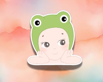 Naklejka Sonny Angel Animals - Słodka naklejka winylowa Kawaii - Estetyczna naklejka na butelkę z wodą i laptopa - Prezent dla kolekcjonera - Wodoodporna + Trwała