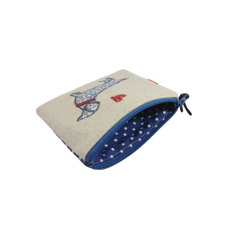Dachshund Coin Purse Small Zipper Pouch Personalised Gift Dog Lover Gift