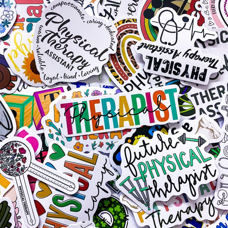 50PCS Physical Therapy Stickers Pack, Colorful PT Stickers, Pediatric ...