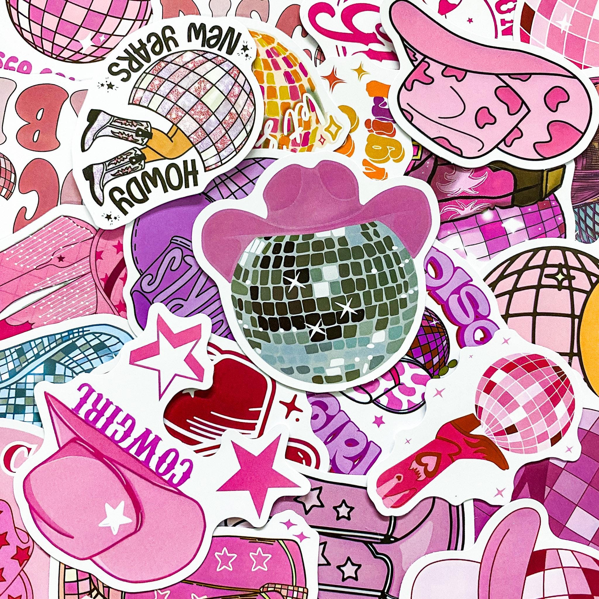Pink Rodeo Sticker 50PCS Pink Disco Cowgirl Stickers, Sassy Western Stickers, Stylish ...