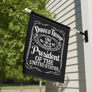 Political Garden Banner | Patriotic Home Decor | Donald Trump Banner for Yard | USA Flag Decor | Outdoor Political Sign, Campaign Garden