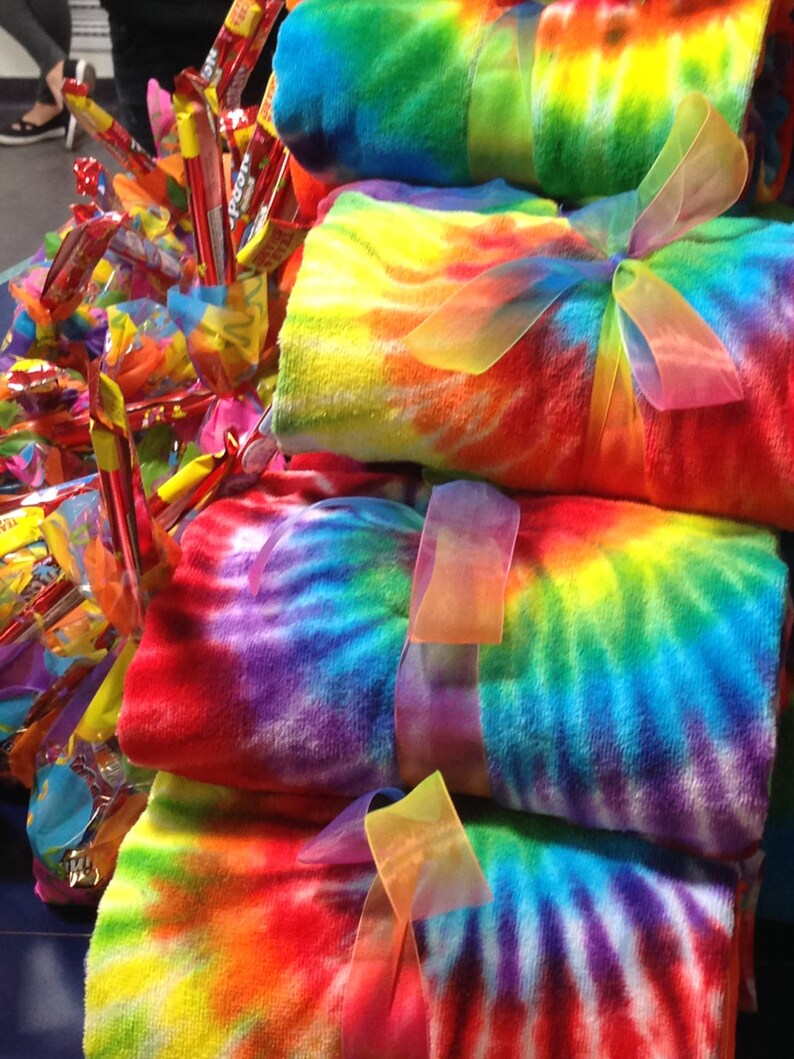 Custom Party Favors Eight 8 Tie Dyed Beach/pool Towels Etsy Israel