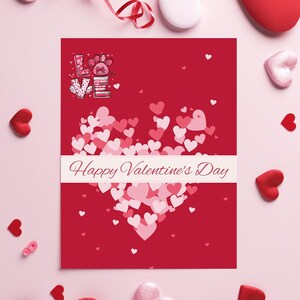Cartão de Dia dos Namorados para Imprimir | Cartão Galentines para Download Instantâneo | Cartão Mon Cheri | Cartão Estético Bonito para Imprimir | Download Instantâneo