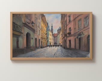 Frame TV Art Digital Download | Krakow | Poland | Painting | Wallpaper