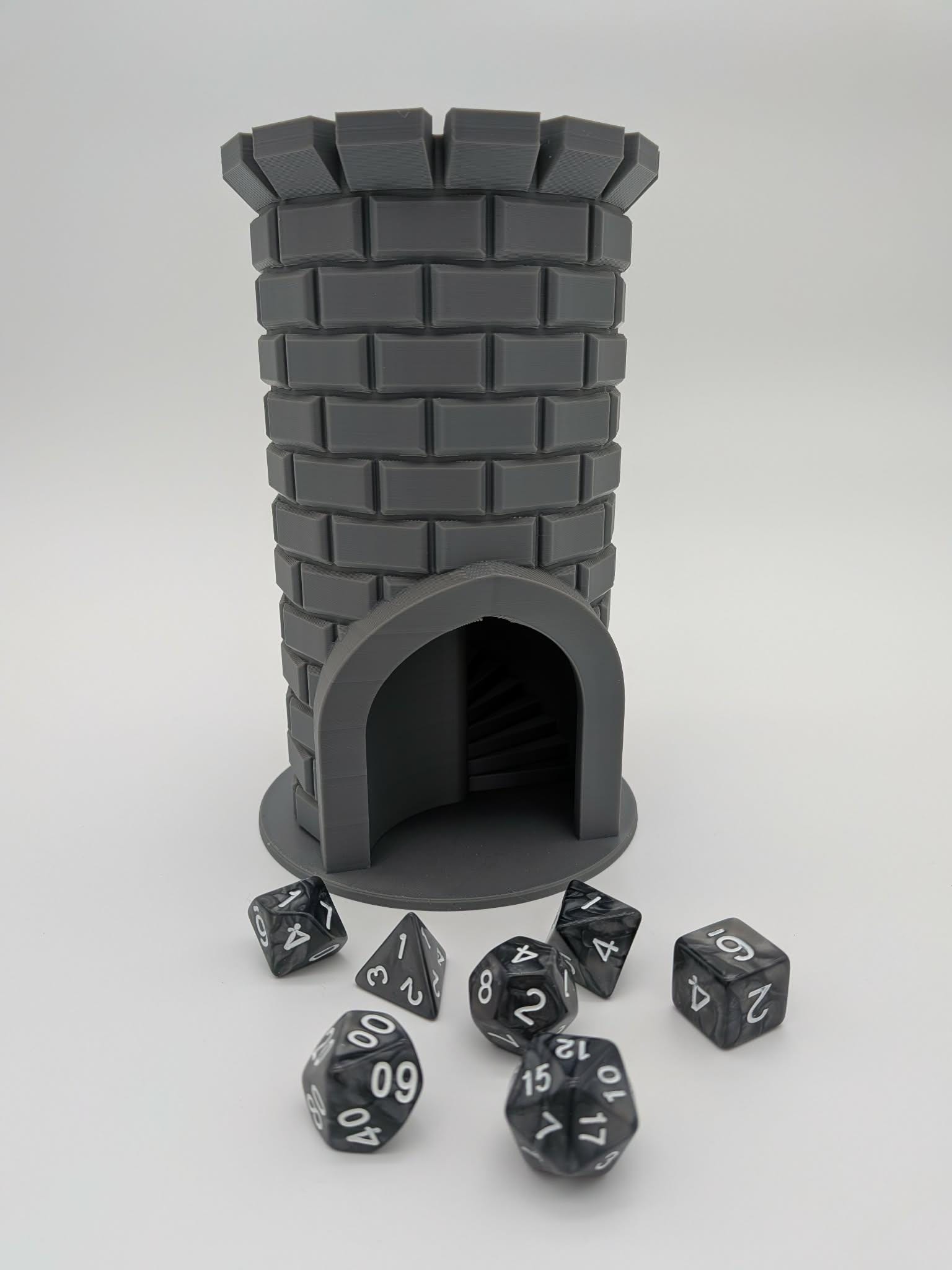 3D Printed Castle Dice Tower for DND RPG Tabletop Accessory (PLA ...