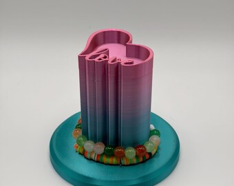 Heart-Shaped Friendship Bracelet Holder w/ Love | South Beach Colors