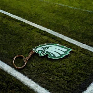 Eagles Keychain, Eagles Decoration, Football Gift, Fly Eagles Fly, Sports Fan Gift, Key Ring for Eagles Fans
