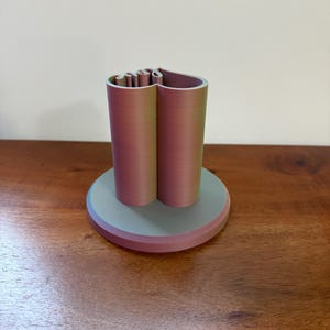 Rainbow Heart 3D Printed Bracelet Holder: &quot;LOVE&quot; Jewelry Stand