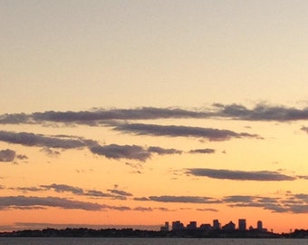 Boston Skyline from Nahant, MA (photo)