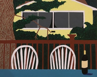 Birdhouse & Patio (print)