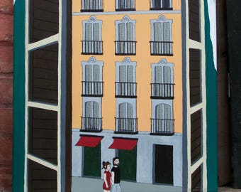 View from the Hotel, Madrid, Spain (original)