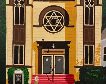 Congregation Agudath Achim, Taunton, MA (print)