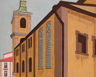 Franciscan Monastery, Przemysl, Poland (print)