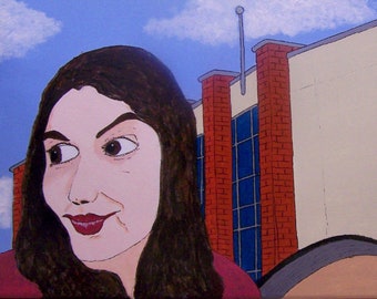 Girl & Clock, Drummondville, Quebec (original)
