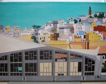 Ferry Terminal, Tangier, Morocco (print)