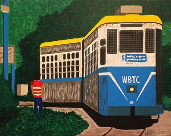 Slow Train Coming, Kolkata, India (print)