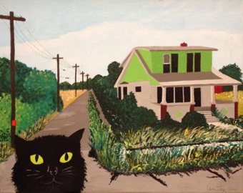 Kitty in Detroit (print)