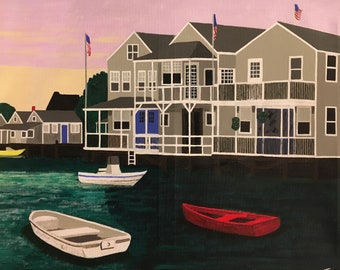 The Red Boat, Nantucket (print)