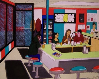 Donut Shop, Taunton, Mass. (print)