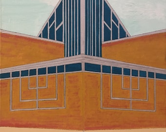 Agudas Achim Synagogue, Peoria, IL (print)