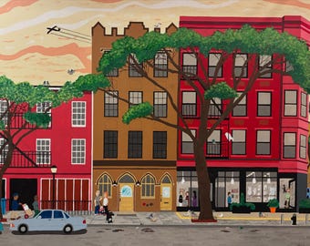 Atlantic Avenue, Brooklyn Heights, NY (print)