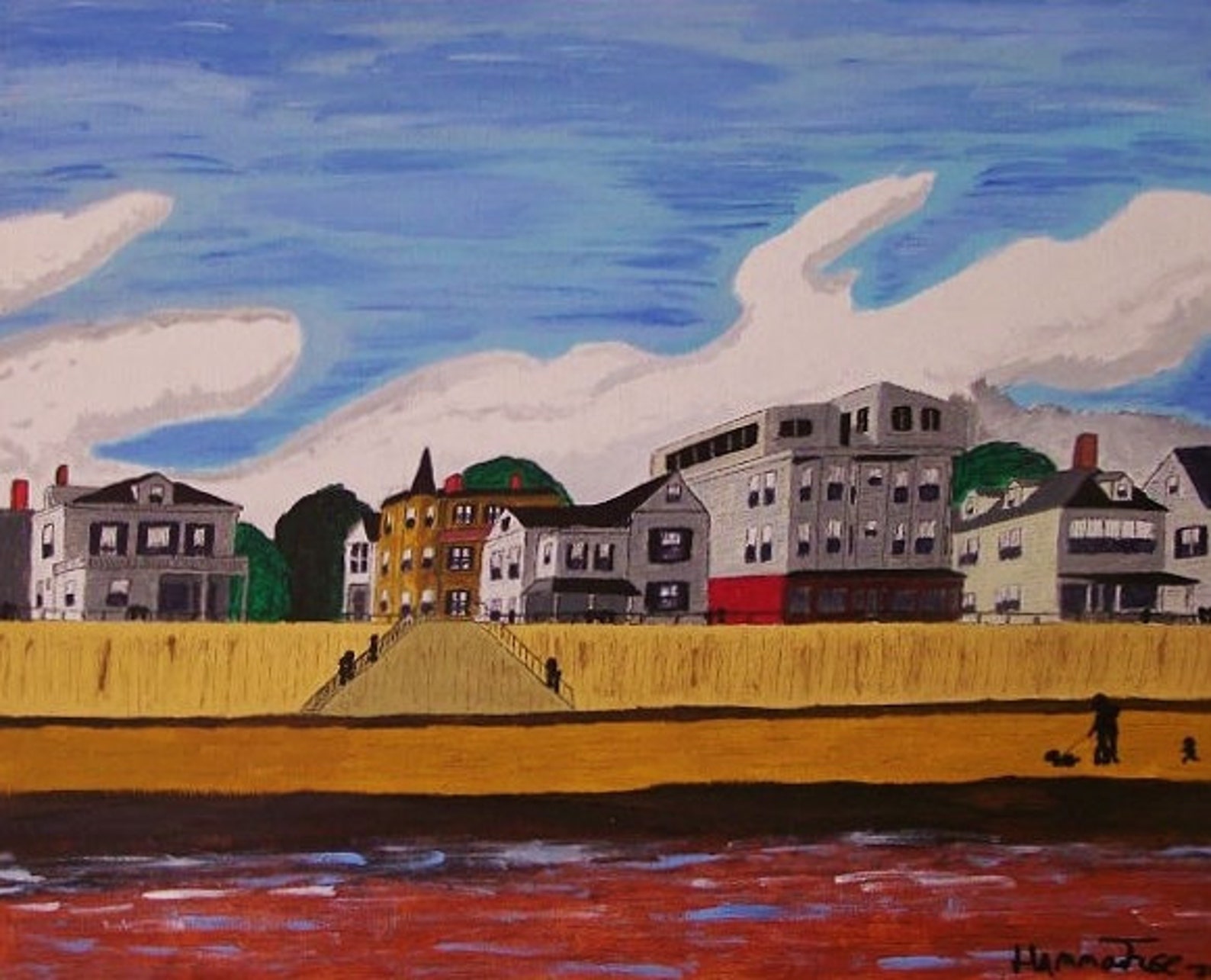 Low Tide at Lynn Shore Drive, Lynn, MA print Etsy