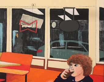 Young Boris at Highland Pizza, Fall River, MA (print)