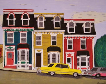 Street Scene, St. John's, Newfoundland, Canada (print)