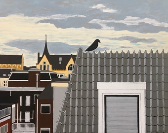 Rooftops of Haarlem, Netherlands (original)