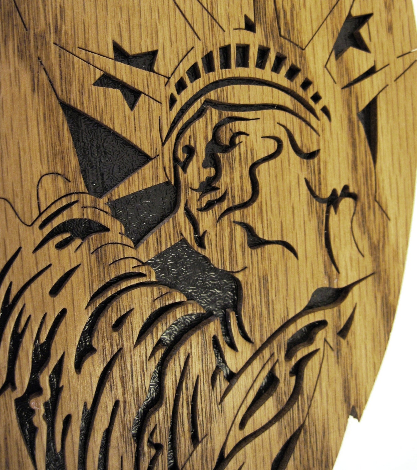 Statue of Liberty Feather Scroll Saw Cut Etsy