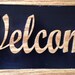 Welcome Sign Scroll Saw Cut, Fretwork, Wall Hanging, Home Decor ...