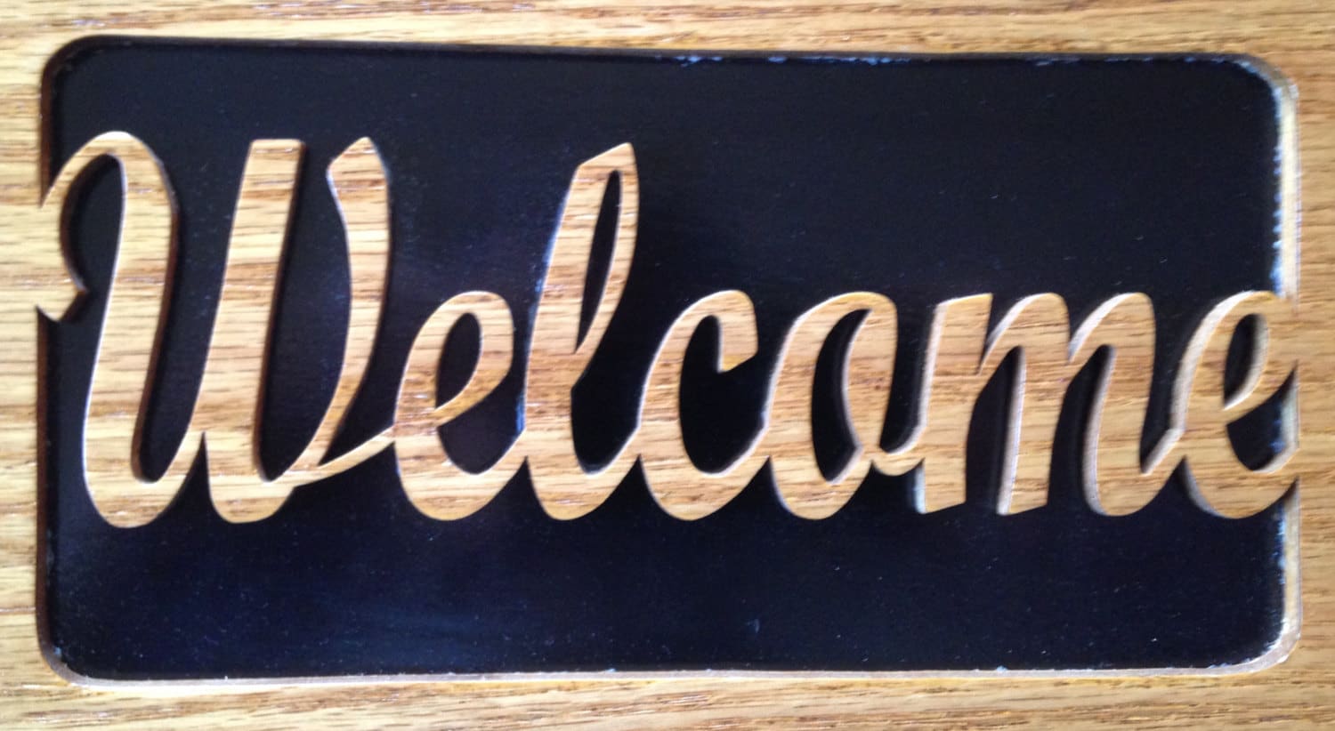 Welcome Sign Scroll Saw Cut, Fretwork, Wall Hanging, Home Decor ...