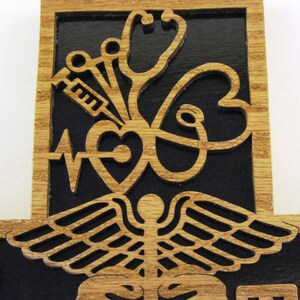 Healthcare scroll saw cut wall plaque image 5