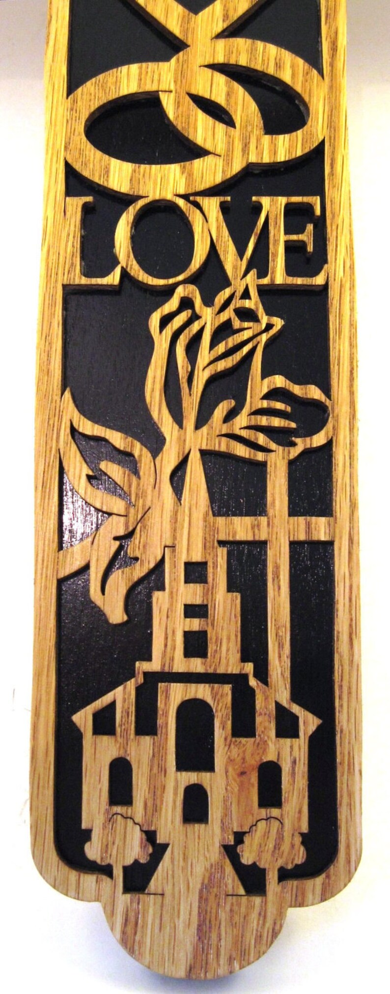 Wedding Themed Cross Scroll Saw Cutting, Handmade, Woodworking, Wall